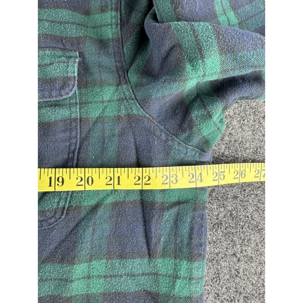 LL Bean Flannel Shirt Mens L Plaid Fleece Lined Heavy Button Up - Picture 5 of 6